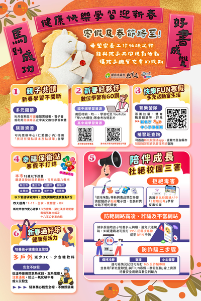 【公告】114學年度寒假「新北市政府教育局給家長的一封信」圖片